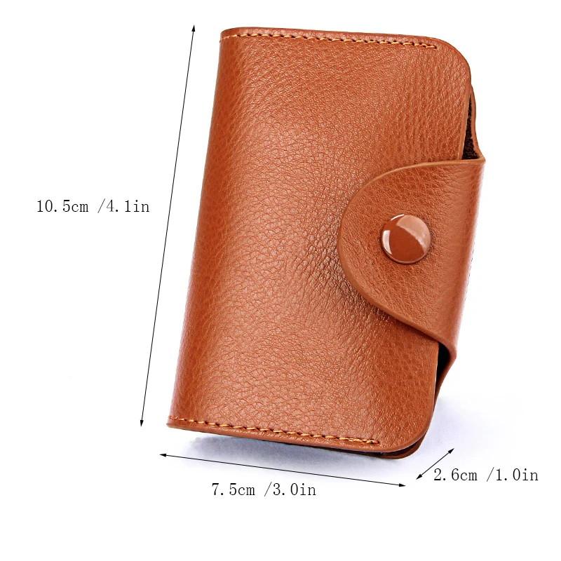 Новинка чехол для карт держатель кредитных аккордеон кошелек из натуральной