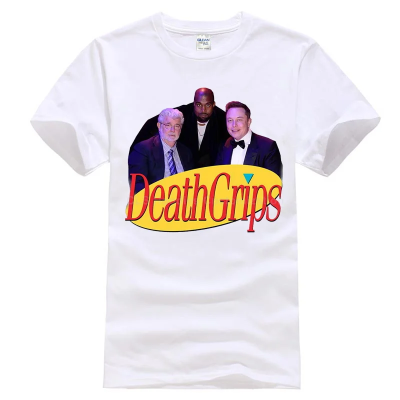 Men white Seinfeld Death Grips Футболка спортивная серая хлопковая Мужская US поставщик крутая Повседневная pride Футболка Мужская Унисекс модная футболка - Цвет: Men white