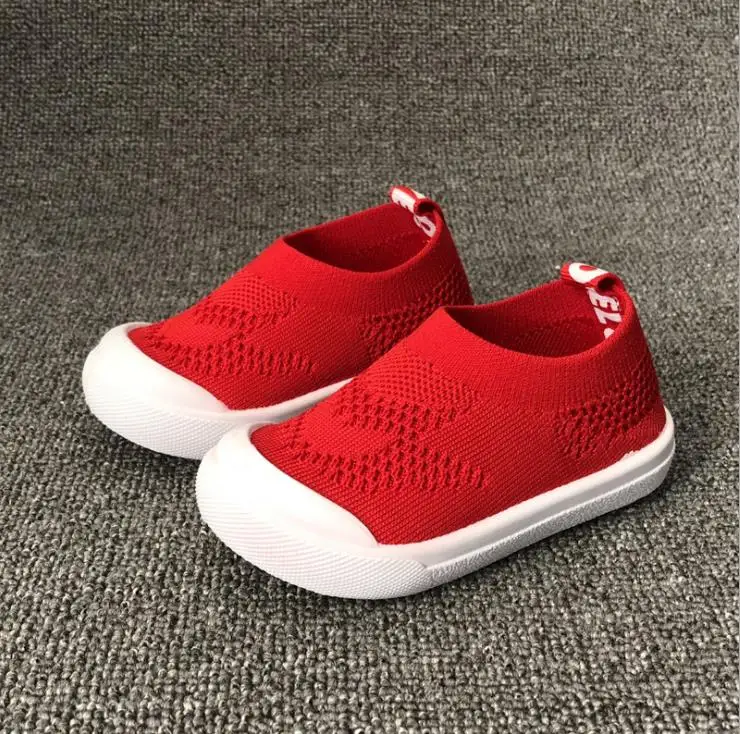 Very good Pure color knitted socks and shoes for children breathable baby elastic cover children's net | Детская одежда и