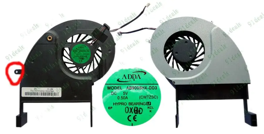 Охлаждающий вентилятор для ноутбука ADDA AB9005HX-DD3 | Компьютеры и офис
