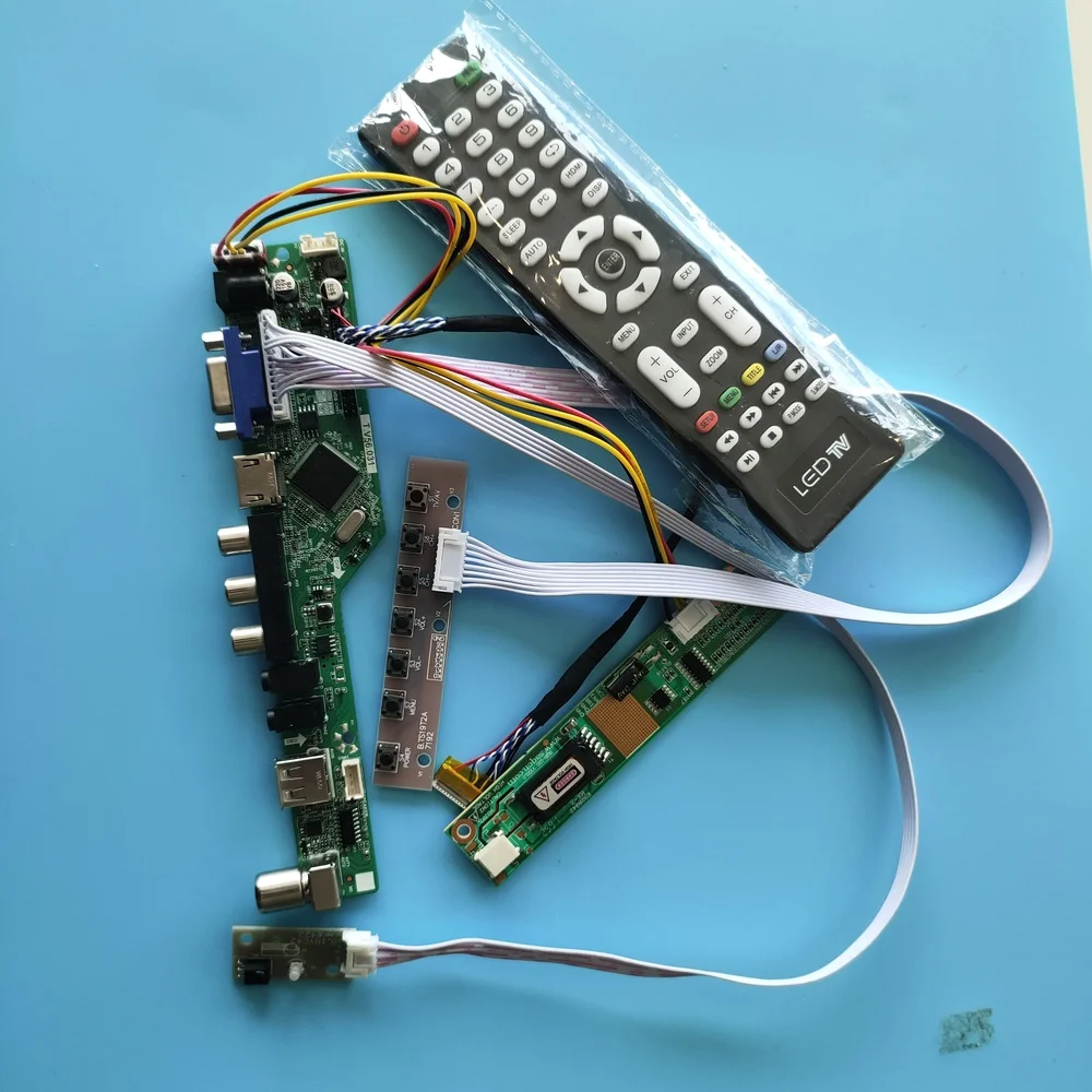 Комплект для HT14X19-301/300/110/100 1024x768 AV ТВ панельный монитор USB контроллер с экраном