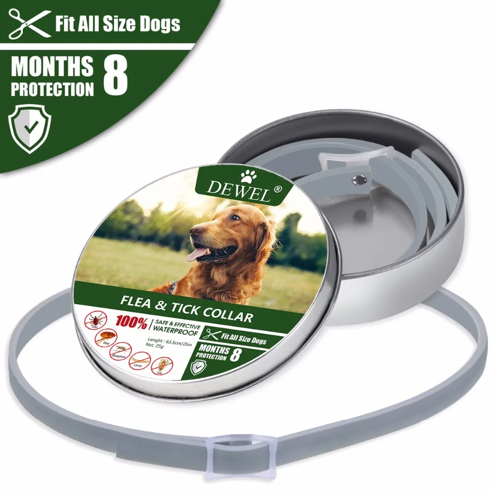 

Anti Flea Mosquitoes Ticks Dog Collar Insect Waterproof Herbal Pet Collar 8 Months Protection Dog Accessories