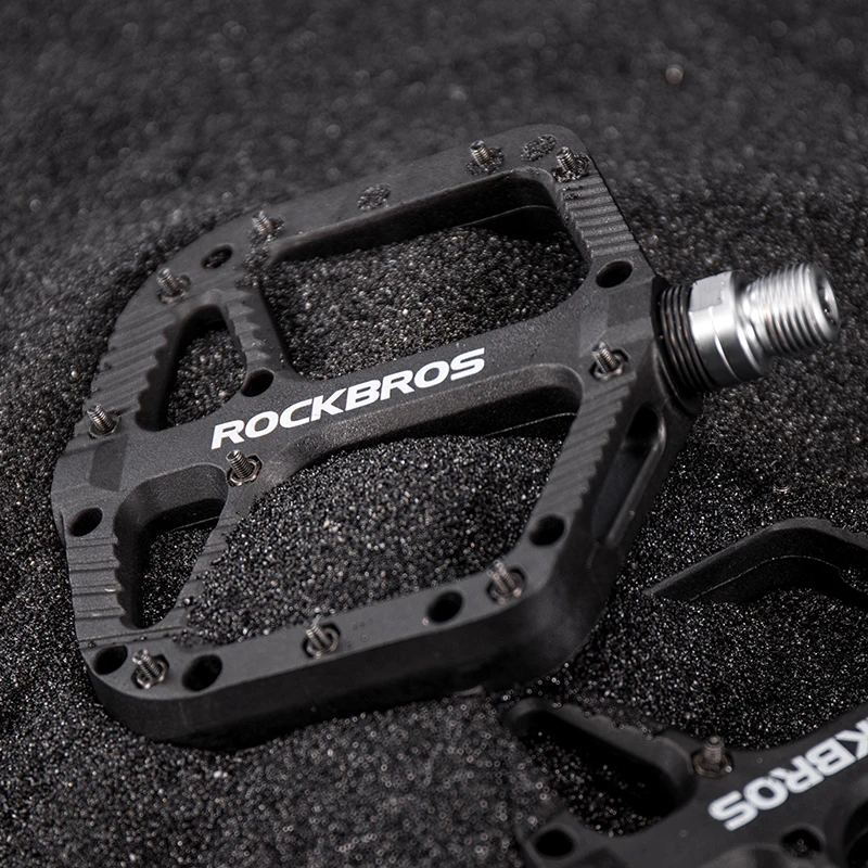 ROCKBROS сверхлегкие уплотнительные подшипники велосипедные педали велосипедные нейлоновые дорожные bmx Mtb Плоские Педали на платформе Аксессуары для велосипеда