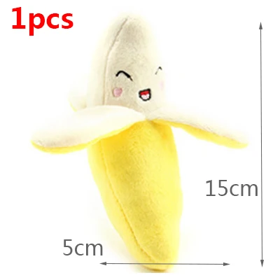 1pcs Style 3 1/2шт фрукты овощи животные игрушки Мультяшные собачки для маленьких собак Забавные игрушки домашние собаки жевательные игрушки игры для обучения чистке зубов товары для домашних животных - Цвет: 1pcs Style 3