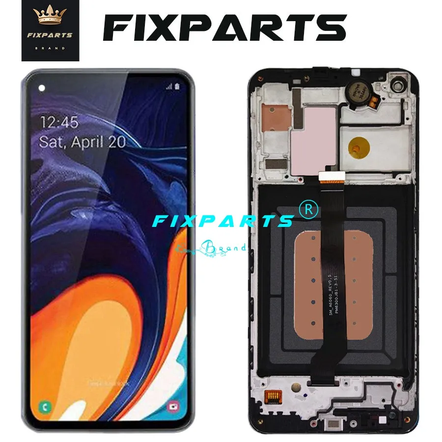 Супер AMOLED lcd для SAMSUNG Galaxy A60 A606 дисплей кодирующий преобразователь сенсорного экрана в сборе A60 A606F для SAMSUNG A60 lcd