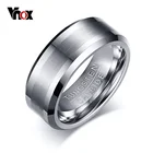 Vnox классическая 100% Вольфрам кольца карбида для Для мужчин свадебные украшения не ржавеет