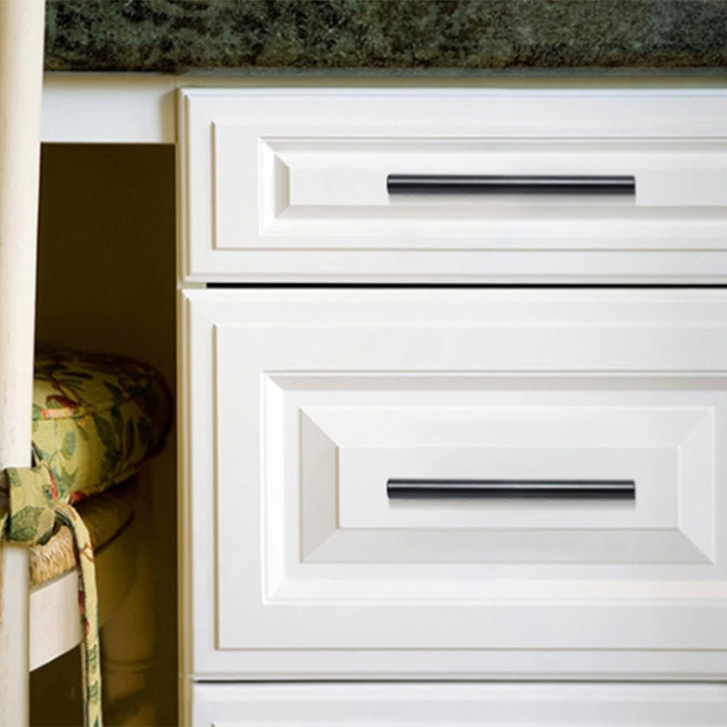 10 шт. кухонные дверные ручки кабинет квадратные ящика из нержавеющей стали для