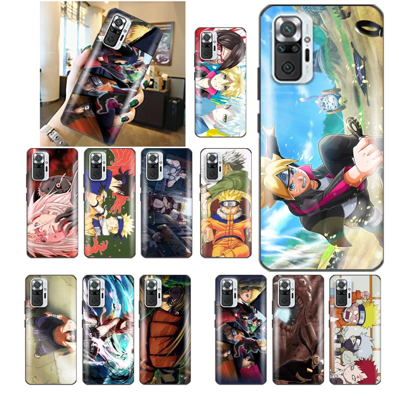 

Kakashi Sasuked N-Narutos Gaara Phone Case For Redmi Note 10 10X 10T Pro 4G 5G Cute Anime Waterproof Shockproof Kawaii