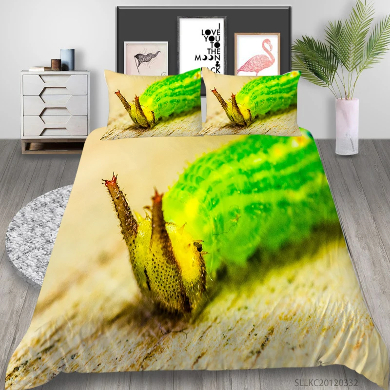 

Child Bed Cover Set Insect Duvet Covers Pillowcases 2/3pcs Comforter Bedding Sets Queen King Double Size Dropship