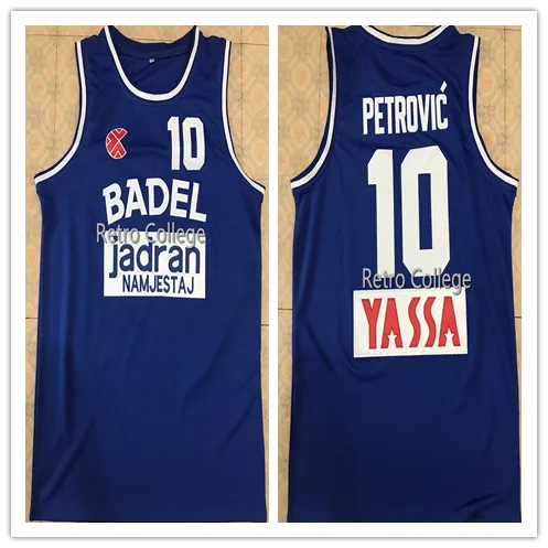 

Drazen petrovic badel zagreb city gatorade vintage Basketball Jersey Mens Stitched Custom Any Number Name jerseys