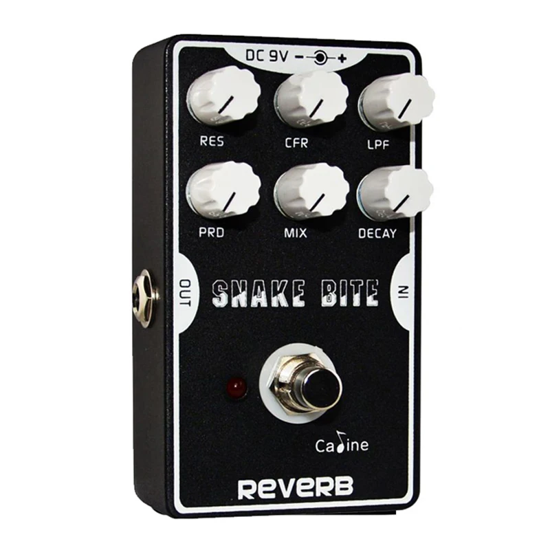 

Caline CP-26 Snake Bite Reverb Pedal Black Guitar Effect Pedal