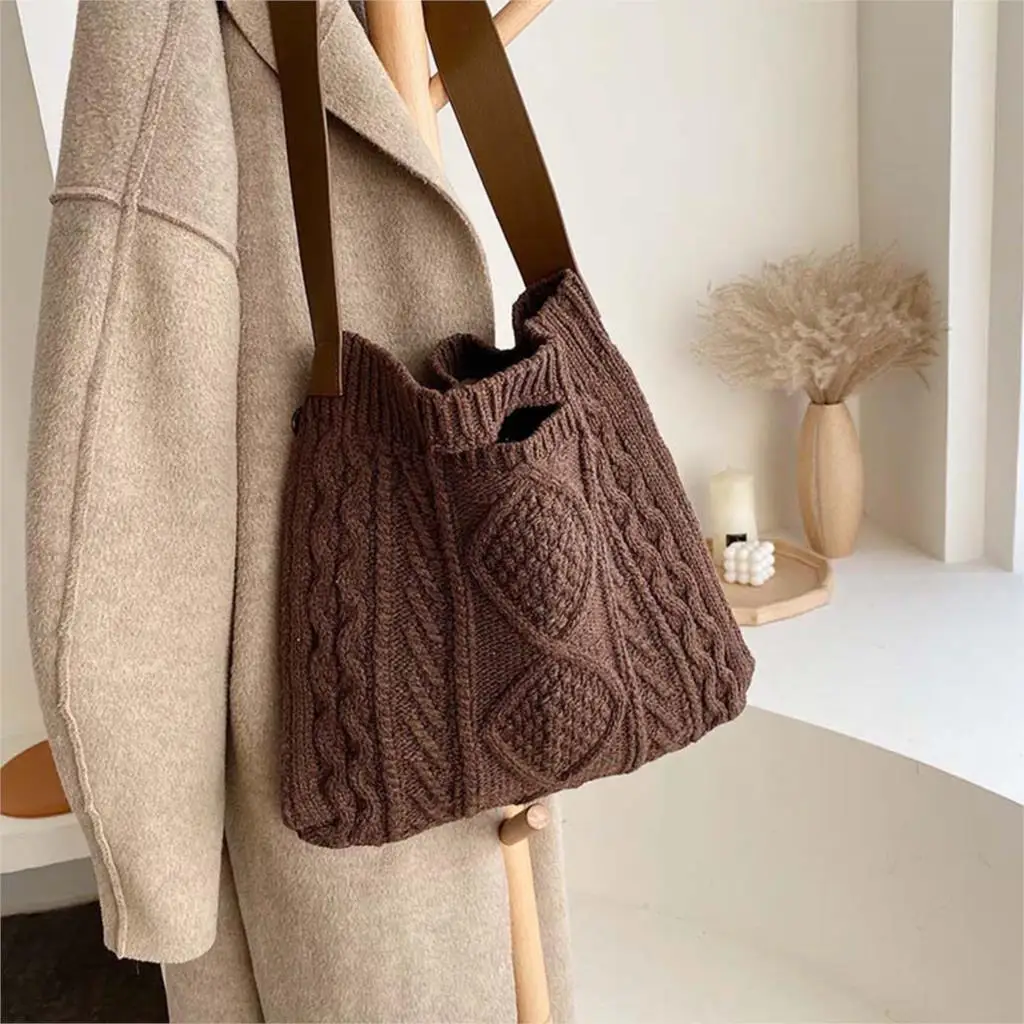 

Handmade Knitted Square Bag Summer Women Messenger Crossbody Bags Girls Small Beach Handbag 2020