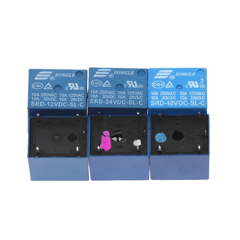 5 шт. реле SRD 12VDC SL C 24VDC 48VDC 12V 24V 48V 10A 250VAC 5PIN|Реле| |
