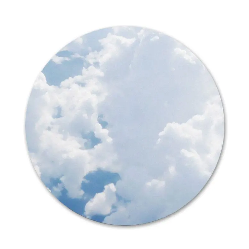 Значки с облаками на голубом небе значки металлические для украшения одежды