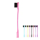 1 шт. Красота двойной боковой край Управление расческа для волос кисть для бровей, кисть для укладки волос салон волос аксессуары для бровей для парикмахерских инструментов