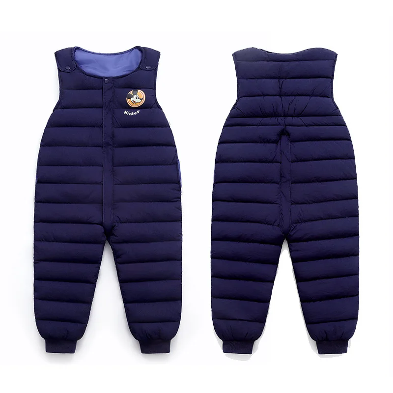 Детская одежда с дизайном Микки для мальчиков и девочек 2020 зимний комбинезон
