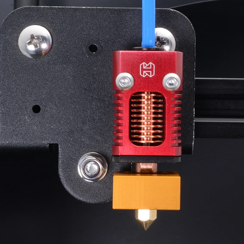 

3D Printer Parts Extruder Hotend Kit Aluminum Heat Block Mk8 Nozzle Without Heater Thermistor for Ender-3/CR-10/CR 10S Pro