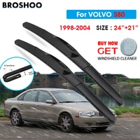 car wiper blade for volvo s80 24211998 2004 auto windscreen windshield wipers blades window wash fit u hook arms