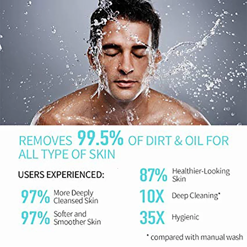 Электрическая Очищающая щетка для лица силиконовый очищающий массажер