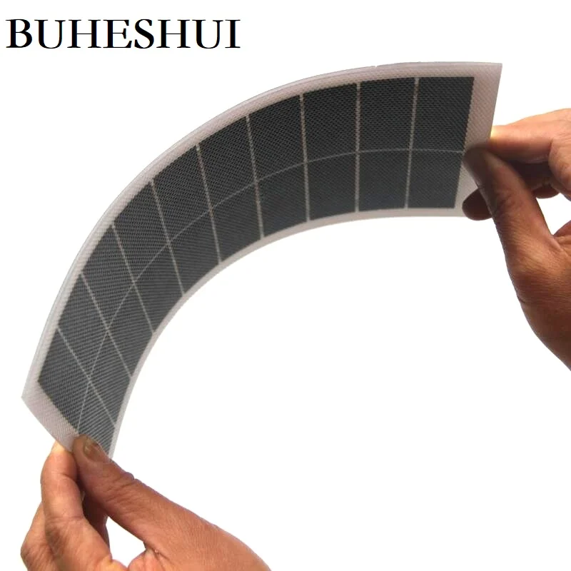 Полугибкая солнечная панель BUHESHUI 6 Вт 10 в ETFE DIY зарядное устройство для солнечной