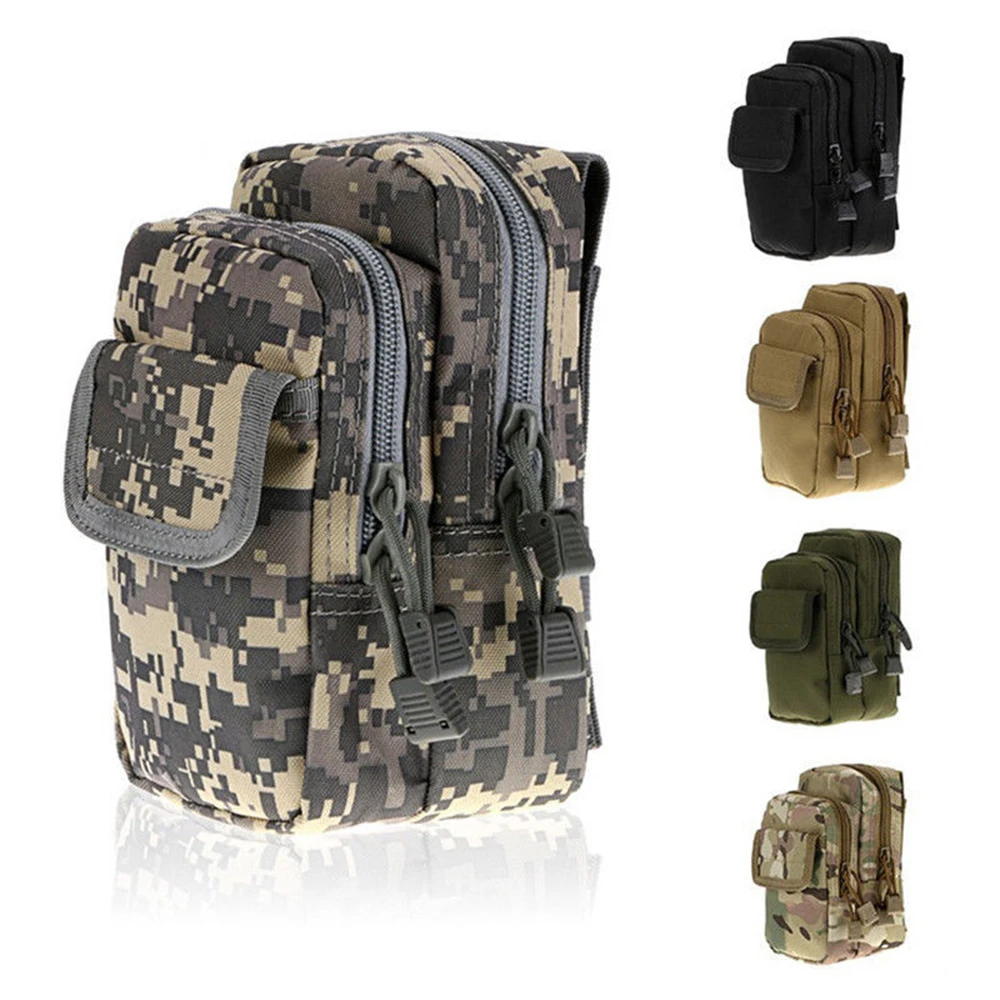 

Outdoor Sports Hiking Tactical Camouflage X-2 Purse Molle Accessories Bag Multi-Pocket Wear Belt Nylon Waist Bag Hunting Pouch