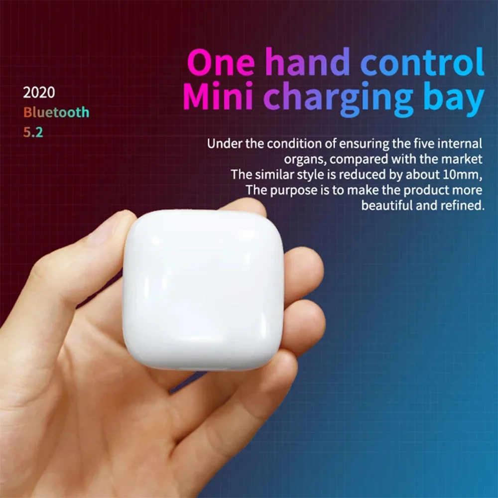 

Foreign Trade New Private Model J6 Bluetooth Headset 5.2 Digital Display Wireless TWS Binaural Sports Earbuds