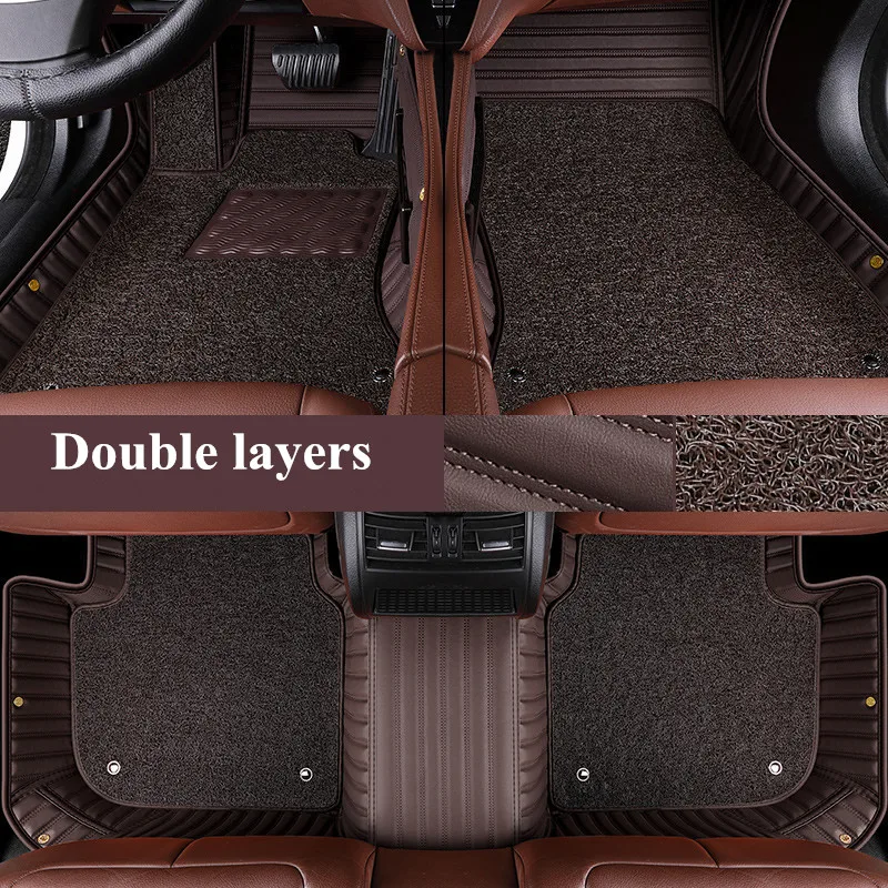 

High quality! Custom special car floor mats for Hyundai KONA 2022 durable waterproof double layers carpets for KONA 2021-2018