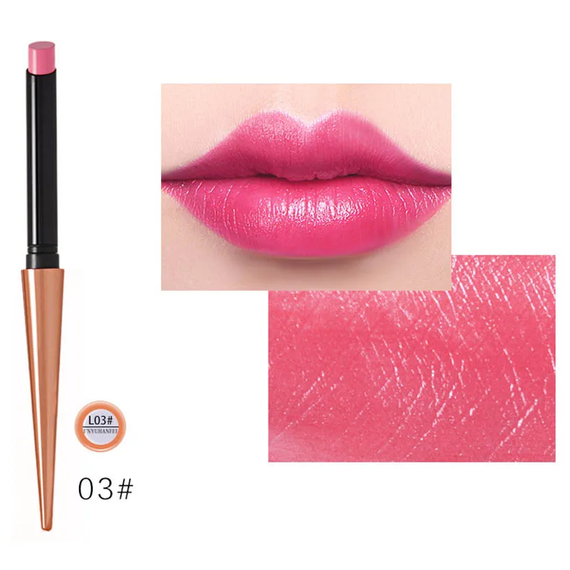 color 3 Целлюлозная коричневая помада для женщин Корейская помада увлажняющая матовая помада длительные водостойкие помады макияж - Цвет: color 3