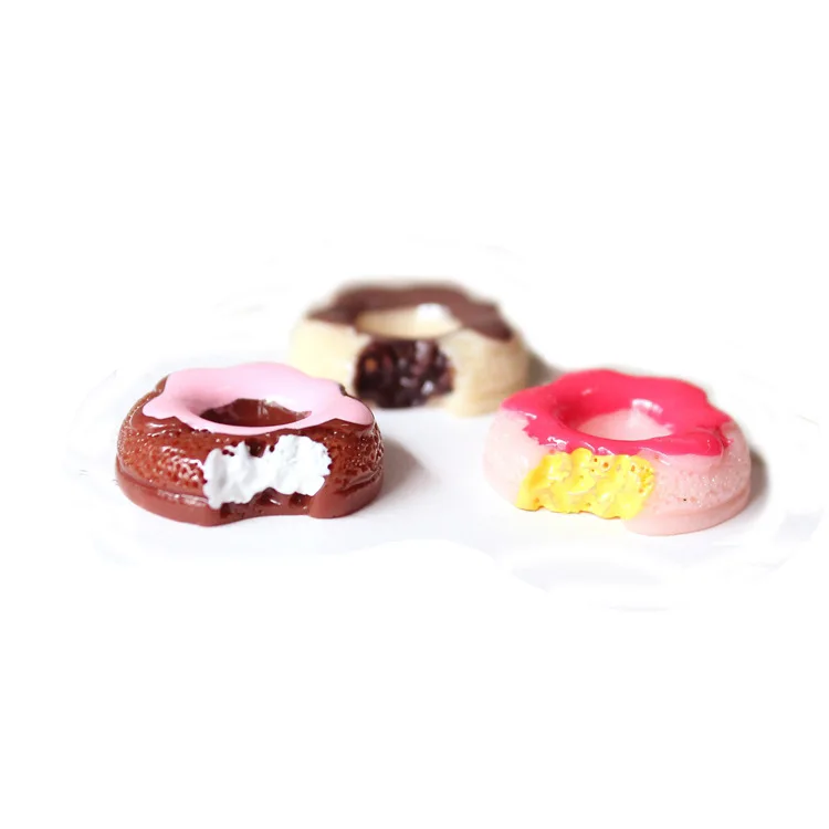 7 шт. мини пончик Милая мультяшная игрушка для глины Шарм чехол телефона кукла