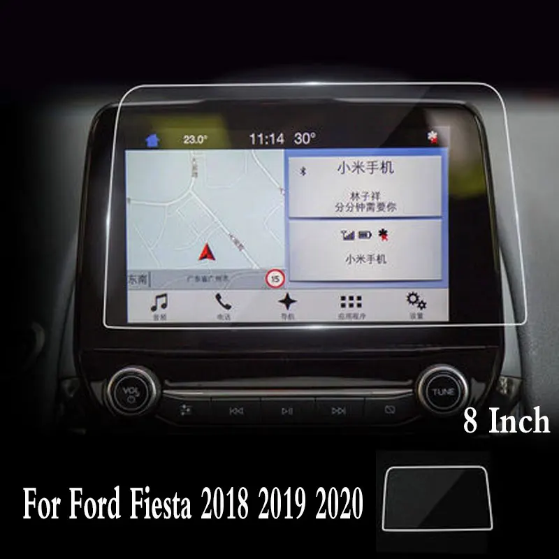 

Для Ford Fiesta 2018 2019 2020 8 дюймов Автомобильный GPS навигатор Экран против царапин закаленная пленка защитная наклейка