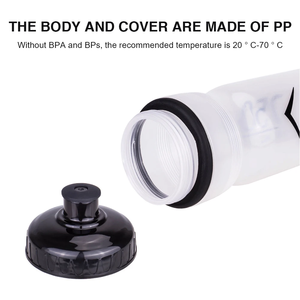 Велосипедная бутылка для воды ZTTO 750 мл герметичная портативная горного