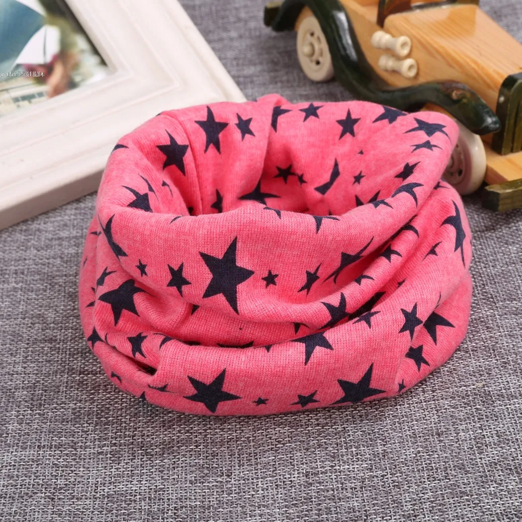 New Fashion Kids Long Warm Stars Printed Snood Outdoor Neck Warmer |