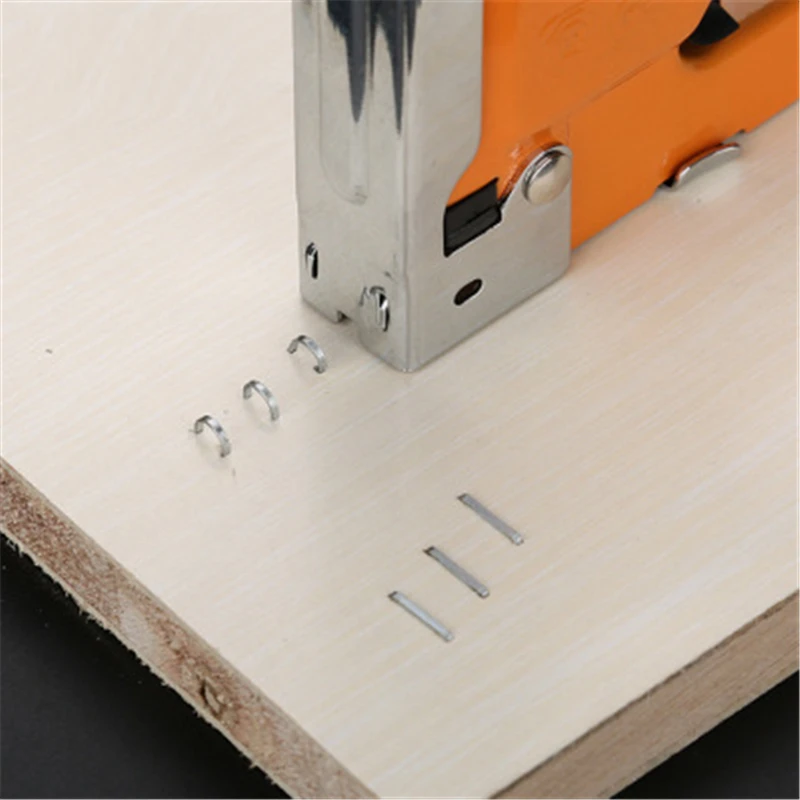 

Hand Nail Gun Furniture Stapler For Framing Paper Window with 600/1000pc Staples Woodworking Tacker Tools rivet gun