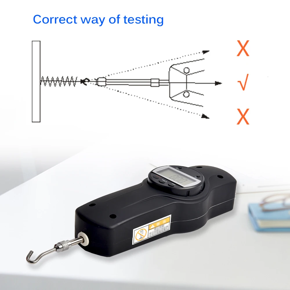 Portable Digital Force Gauge Push Pull Meter Dynamometer Measuring Instruments SDF with 5 Side Heads | Инструменты