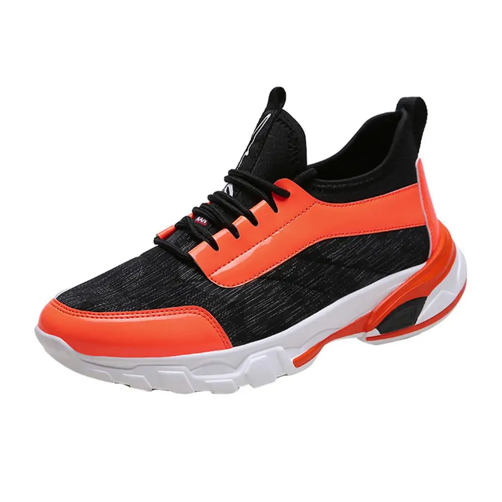 Мужские кроссовки из дышащего трикотажа повседневные для баскетбола модные 40J2