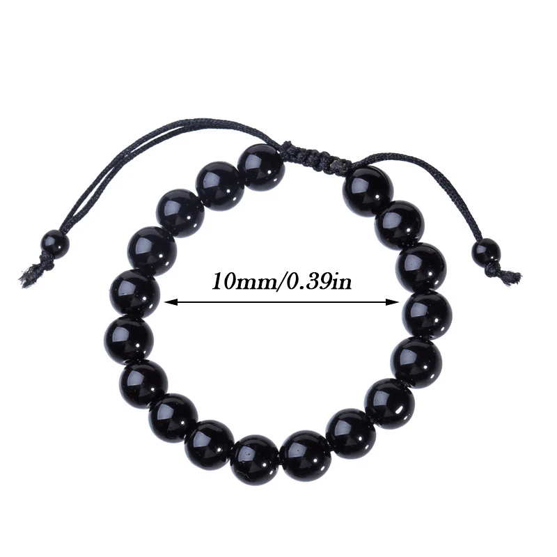 

5pcs Men's Obsidian Bracelet Crystal Bracelet Bead Bracelet Hand Ornaments Best Birthday Decoration Gift A66