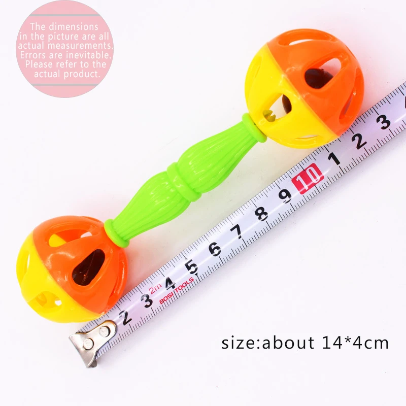 

1Pc Baby Rattles Toy Shakes Dumbells Early Development Toy 0-12 Months Early Childhood Educational Toys For Children Gifts