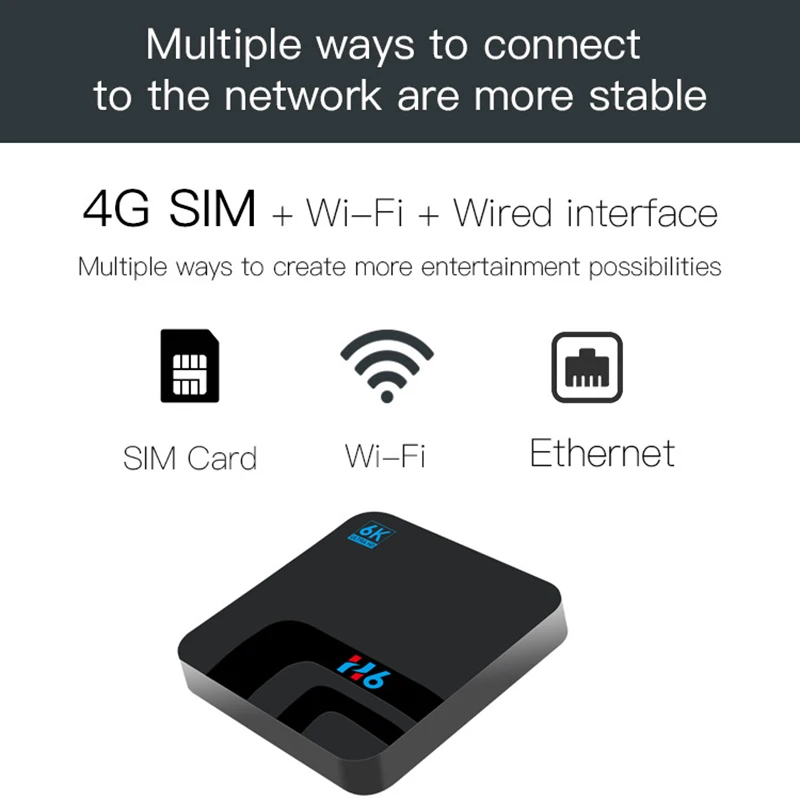 Android 8 1 Smart Tv Box 4G Ddr3 32G Emmc Rom телеприставка 6K 3D H.265 Wifi медиаплеер Air Mouse Eu