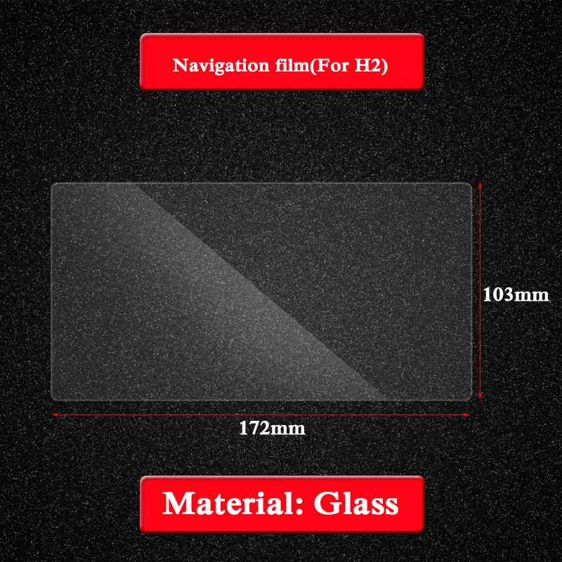 Для Great Wall Haval H2 2014 Настоящее стекло для экрана GPS навигатора защитная пленка