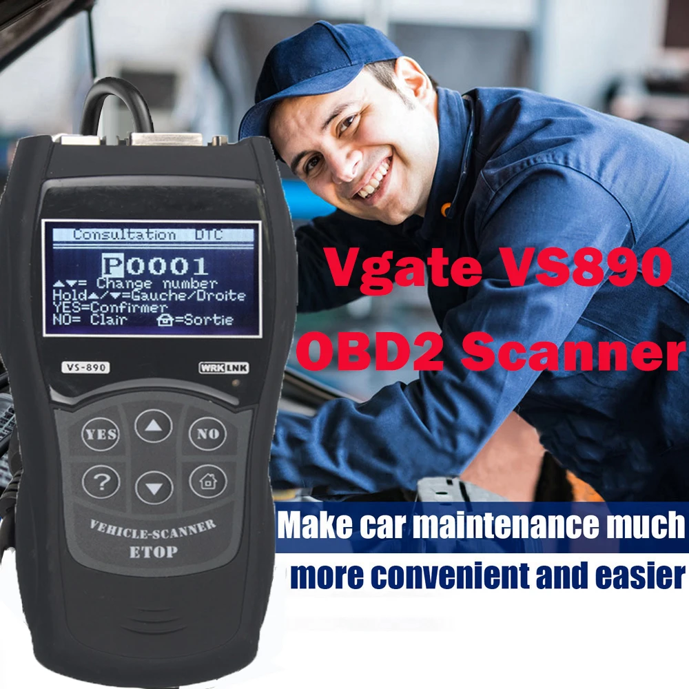 OBD2 многоязычный автомобильный диагностический инструмент Автомобильный сканер