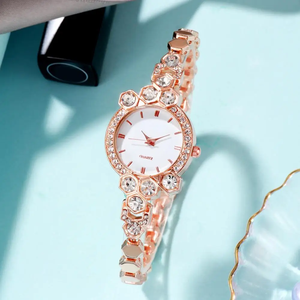 

Women Rose Gold Watch Luxury Casual Ladies Classic Quartz Diamond Wristwatch Elegant Female Bracelet Watch Gift Reloj Mujer