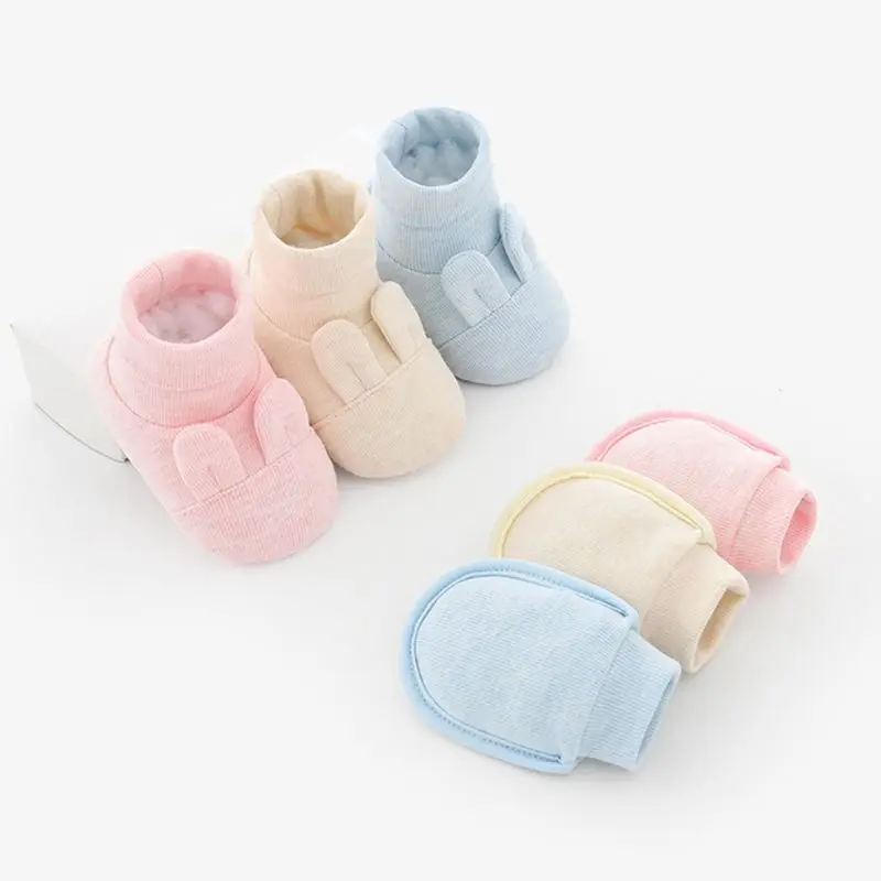 Детские носки набор перчаток для новорожденных детские перчатки против царапин