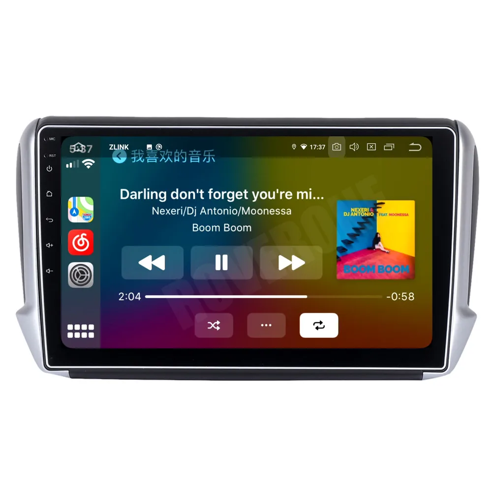RoverOne для Peugeot 208 2008 Android 10 сенсорный экран Авторадио автомобильный GPS Радио стерео