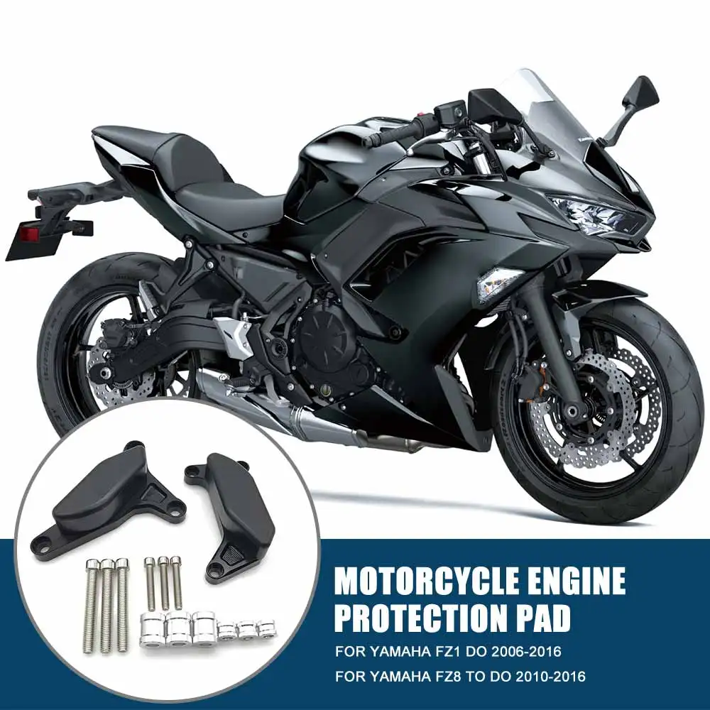 

Motorcycle Engine Protective Slider Case Guard Cover Protector Crash Pad Motorcycle Accessories forYamaha FZ1 Fazer 2006-2016