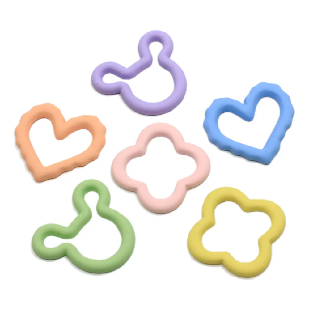 

Multi Design Hollow Resin Heart Flower Animal Head Charms Diy Craft Accessories Fashion Jewelry Ornament Supply