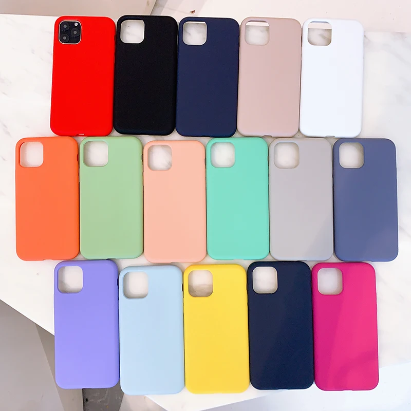 Роскошный силиконовый чехол для iPhone 7 8 Plus задняя крышка мягкий ТПУ телефона X XS 11