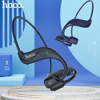 hoco new air conduction headphones wireless bluetooth 5 0 chip earphones sport not in ear headset with touch control for running