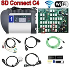 A +++ полный чип MB STAR C4 SD Connect Compact C4 автомобильное программное обеспечение для грузовика 2022,03 МБ star мультиплексор диагностический инструмент с Wi-Fi