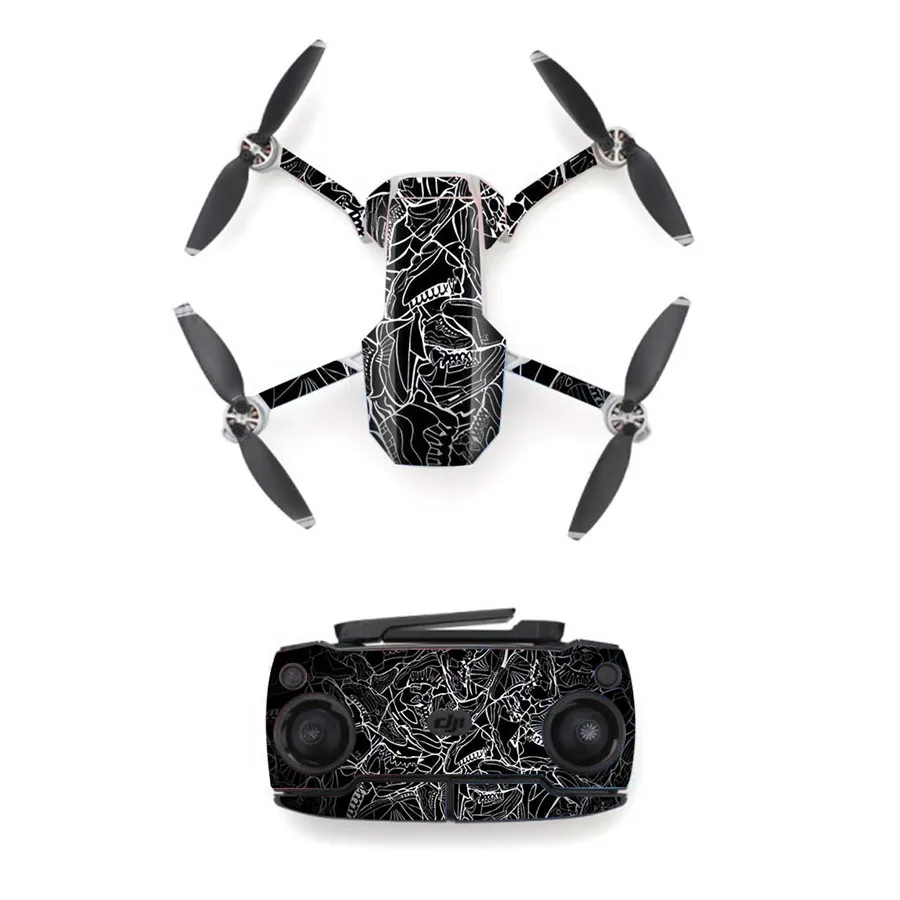 Стильная черная линия наклейка для DJI Mavic Mini Drone и пульт дистанционного управления