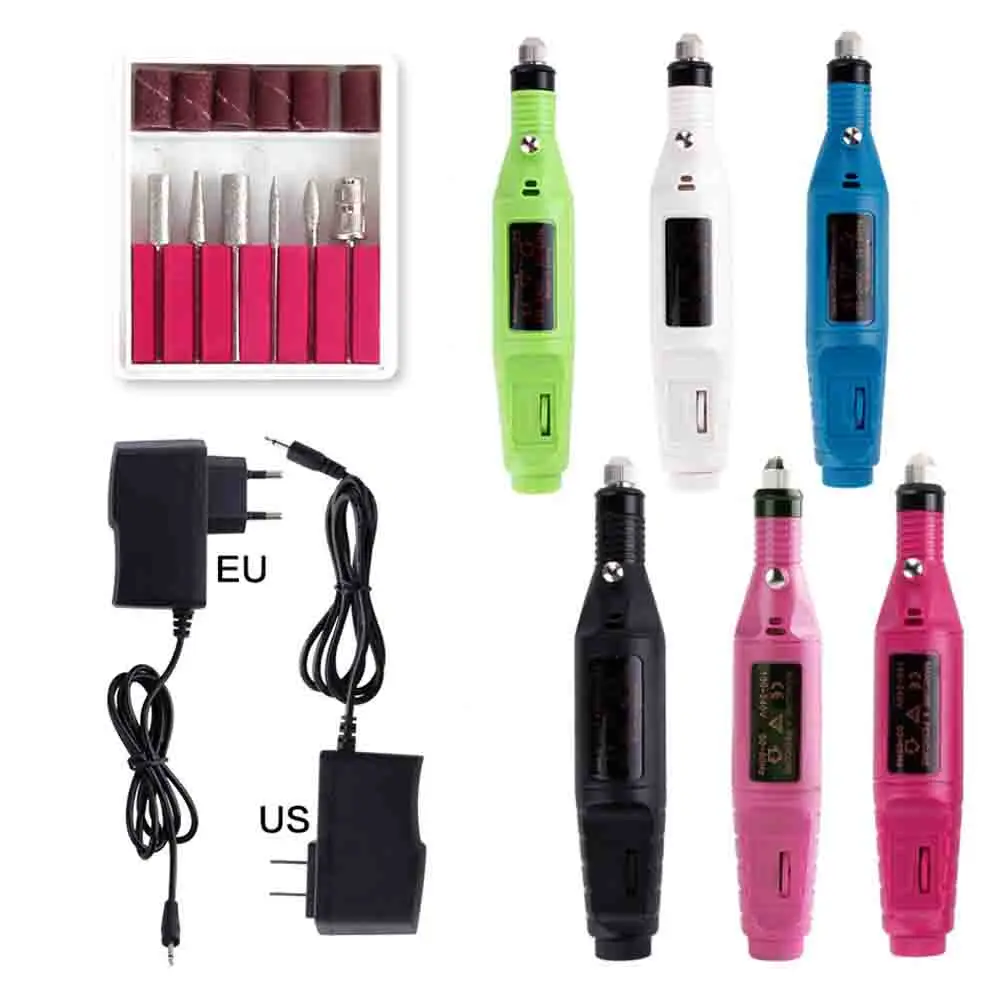 1 набор Мини электрическая дрель для ногтей профессиональная маникюра ручка
